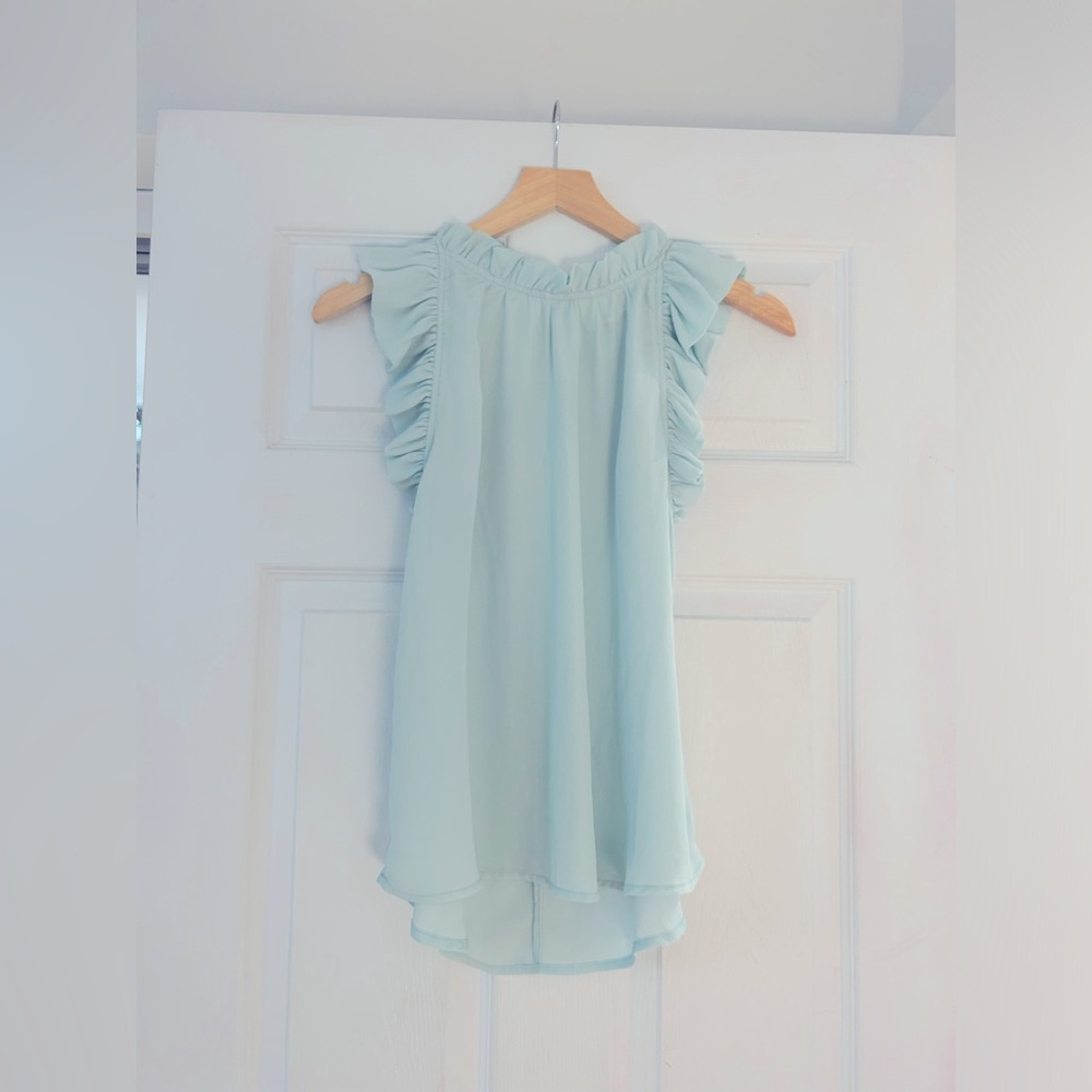 Mine ruffled tank top blouse size small